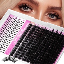Lash Clusters 80D Eyelash Clusters 10-18mm Spikes Lash Clusters 14-20mm Thick Volum Manga Lashes with D Curl DIY Fairy Clusters with Spikes by FADLASH