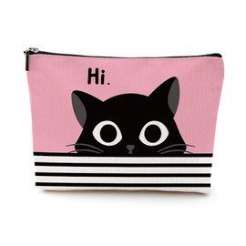 VICBOU Cat Gifts for Women Cat Mom Gifts Cute Cat Makeup Bag Funny Cat Stuff Cat Accessories Cat Lover Gifts for Women Girls Best Friends Cat Lady Aunt Friendship Christmas Birthday Cosmetic Bag