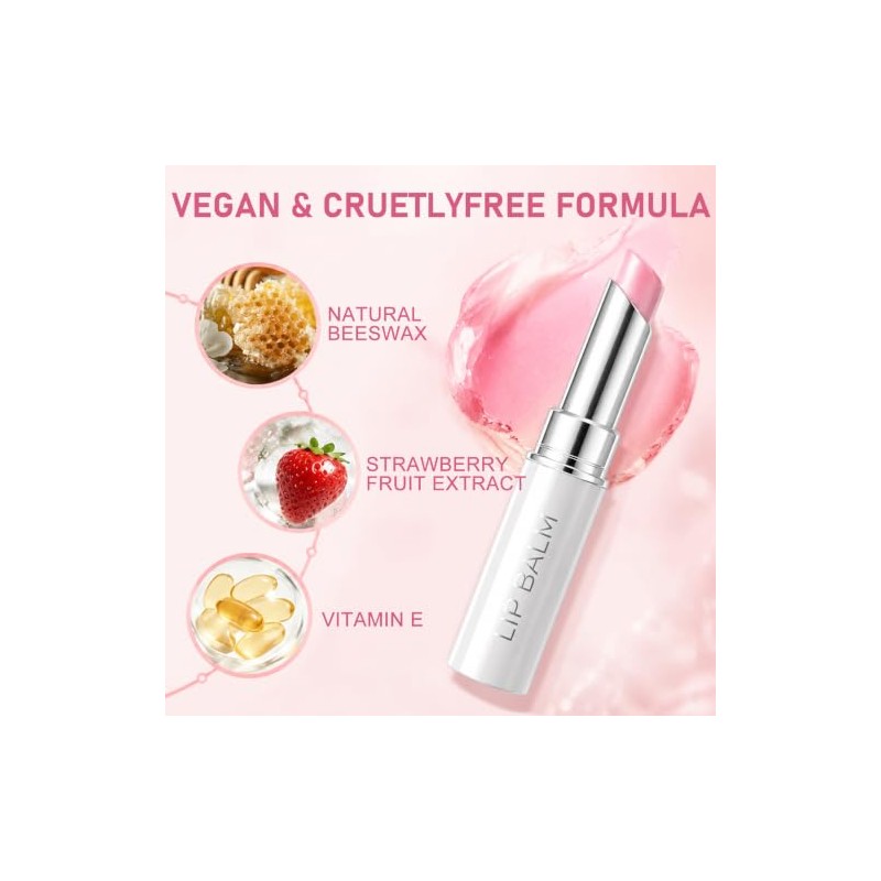 Erinde Bálsamo Labial PH que Cambia de Color, Hidratante de