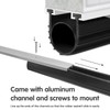 Garage Door Seals Bottom Rubber with Pre-drilled Aluminum Track Retainer