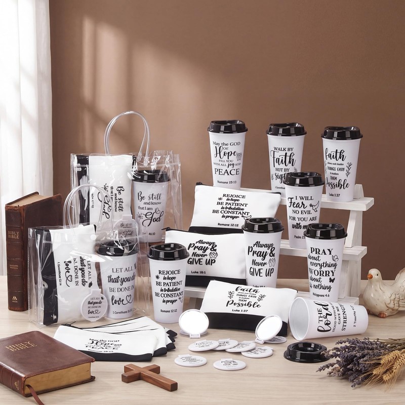 80 Pcs 20 Sets Christian Gift Bulk for Women Scripture
