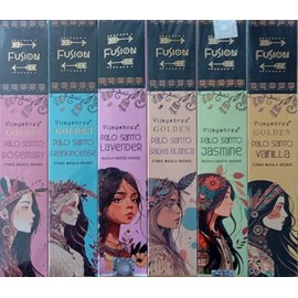 Golden Nag Fusion Set of 6 Fragrances Palo Santo Blends Aromatherapy Meditation Spirituality 100% Natural Eco Friendly