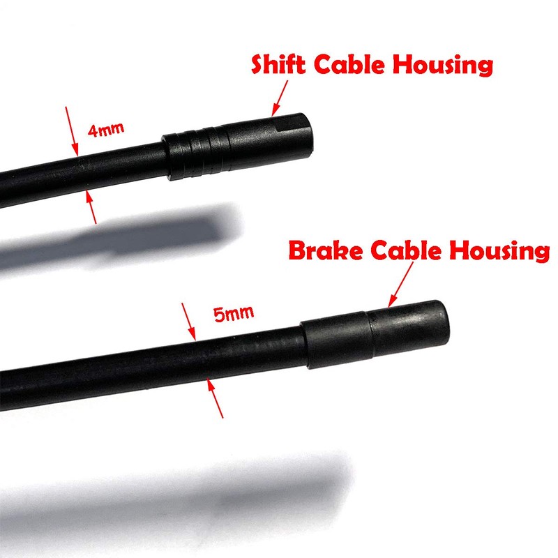 Farbetter Lined Bicycle Brake Cable Housing, 5mm x 50ft, Including