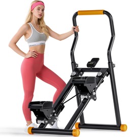 Folding Stair Stepper for Home, Vertical Cardio Climbing, Black