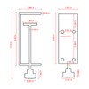 Jhanw 3 inch C-Clamp with Four Small Holes in the