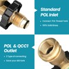 Aekops 100 lb Propane Tank Adapter, Propane Gauge for 100