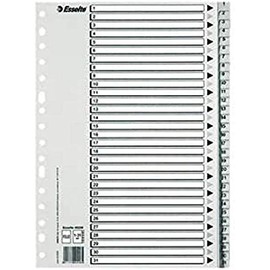 Esselte Plastic index Numeric, PP, Range Eco, Grey Type 1-31 A4 grey