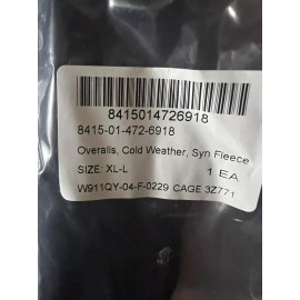 Polartec Classic 200 NEW POLARTEC  DSCP USA Made Thermal Fleece  Overall BIB Black ECW Calf length