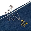 Singer Assorted Brass and Nickle Plated Safety Pins Value Pack,