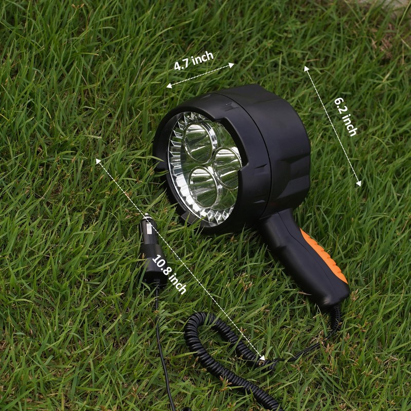 Liaoman Pro Handheld Spotlight up to 2000 Lumens Flashlight 12V