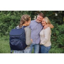 PICNIC TIME PTX 2.0 Tarana Backpack Cooler, Soft Cooler Backpack, Insulated Lunch Bag, Backpack Cooler made with Recycled Material, Upcycled Cooler Bag, (Blue)