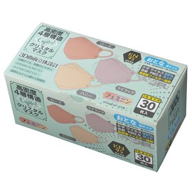 AENA 4-Layer K95 Disposable Masks, Non-woven, Pack of 30, Antibacterial, Breathable, Super Comfortable, Protects from Viruses, Airborne Droplets, Pollen, For Adults, Regular Size, Feminine Colors (Lilac, Rose, Honey)