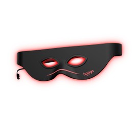 Red Light Therapy Eye Mask with 660nm & 850nm Dual-Chip LEDs, Adjustable Strap, Rechargeable 3000mAh Battery, Remote Control with Multiple Settings, Soft Silicone for Anti-Aging, Wrinkle Reduction