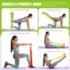 Resistance Bands, Elastic Exercise Bands for Physical Therapy Yoga Pilates