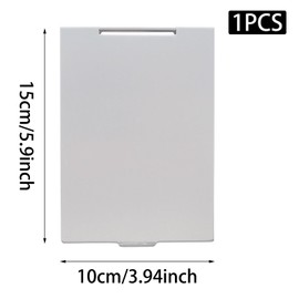 Funstreet Portable Folding Vanity Mirror, Ultra-Slim Aluminum Shell Mirror for Desk, Camping，Travel, Bathroom, Makeup, Beauty(6×4 in)