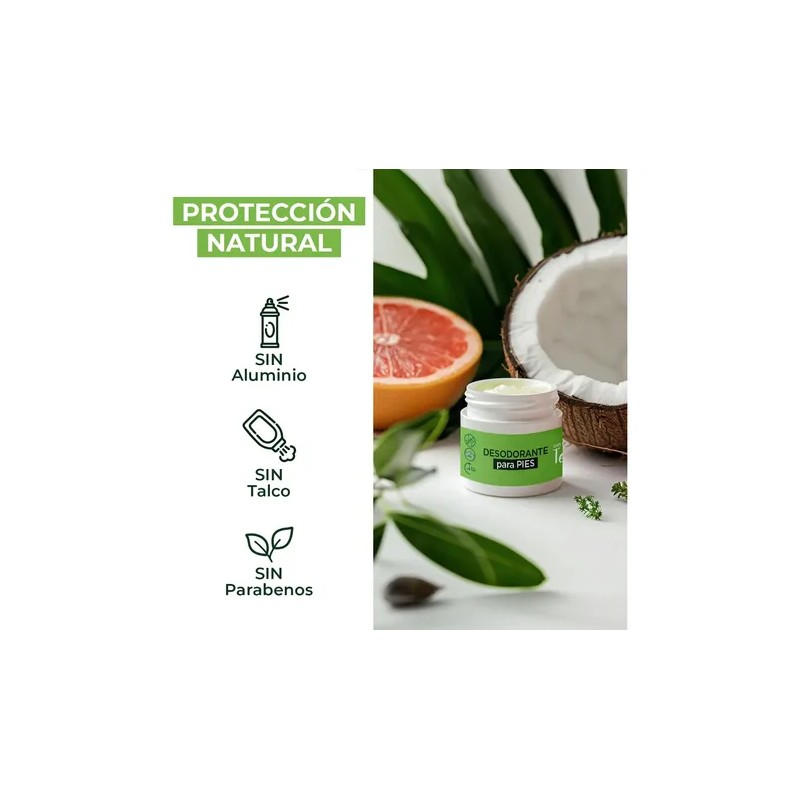 2Pack Desodorante de Pies con Aceite de Tea Tree |Neutraliza