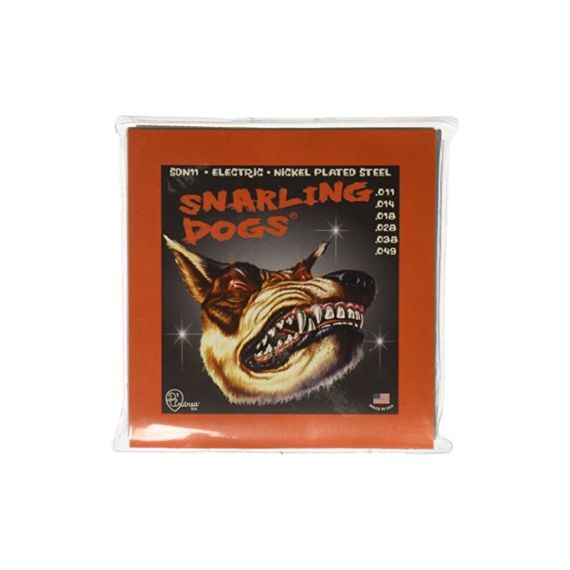 D'Andrea SDN11 Coated Nickel Electric Guitar Strings, Medium