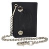 MARSHAL Guadalupe Virgin Men's Trifold Biker RFID Blocking Genuine Leather