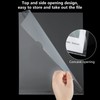 LOLYSIC 60Pcs A4 Plastic Sleeves, Open Top and Side Clear