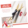 MERRYHAPY Nail Art Tools for Manicure 3 in 1 Set