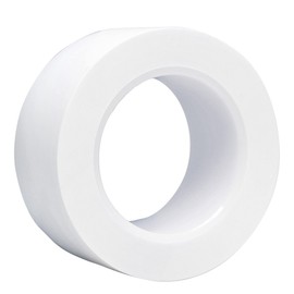 StaticTek PVC Cleanroom Tape | Clean Plastic Core | Strong Synthetic Rubber Adhesive | White |2 Inch X 36 Yard Roll