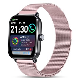 Harikiri Magnetic Straps Compatible with Fitpolo smart watch IDW13/IDW16/IDW19,22mm Metal Band for Woneligo W13,Veryfit IDW19,TOOBUR IDW26/IDW20/IDW16,FITVII HM57/HM78/H56,RUIMEN D1/H1 for Smartwatch