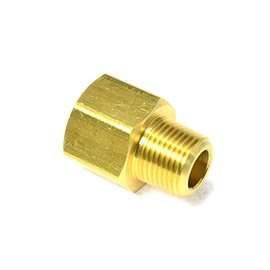 FASPARTS Female Flare Male Pipe Connector Adapter 1/2 Tube OD SAE 45 FFL x3/8 Male NPT MPT MIP