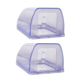 2pcs Outdoor Floor Outdoor Plug Cover Electrical Outlet Cover Socket Box Electrical Box Cover Outlet Plug Covers Protector Outlet Box Blue Windproof Rain Cover