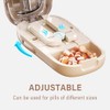 DUBSTAR Pill Cutter Splitter for Cutting Multiple Pills, 1/2 1/4