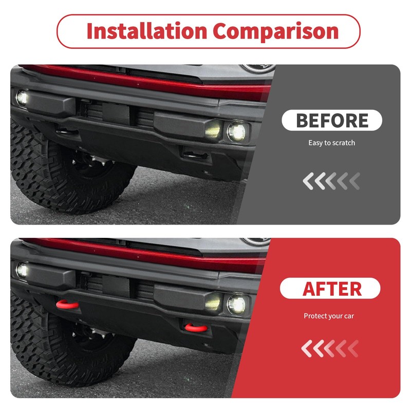 Linskip for Standard Bumper Tow Hook Covers Fit for 2021-2026