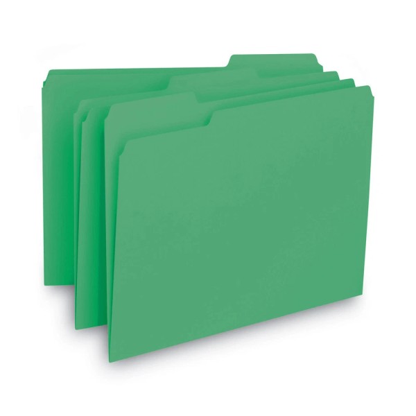 Smead 10247 1/3-Cut Tab Assorted Letter Size Interior File Folder