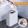 Joybos Bathroom Trash Can with Lid, Automatic Bagging Garbage Can,