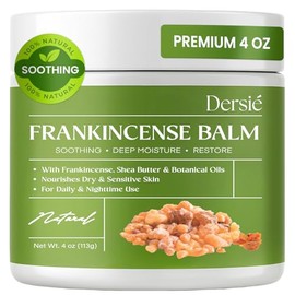Dersie Frankincense Balm - 4 oz | Soothes Muscles & Joints, Supports Skin Renewal & Nourishment – All Natural Balm for Muscle, Joint & Foot Discomfort and Dry Skin, Infused with Frankincense Oil