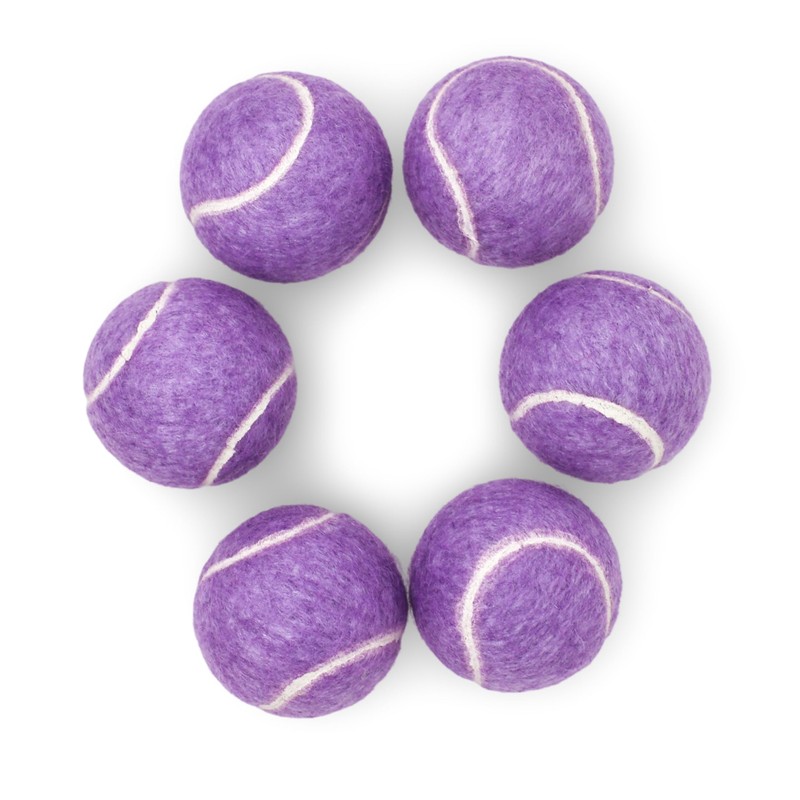 PRICE Pastel Colours Tennis Balls(6 x Purple)