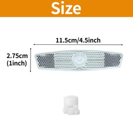 Bamyli Pack of 10 Spoke Reflectors Bicycle Pram Reflectors Spoke Reflectors Bicycle Children Reflective Band Bicycle Spoke Reflectors for Mountain Bike, Road Bike, with Buckle (White)