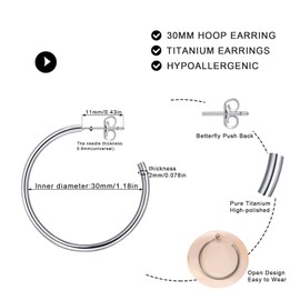 18K Gold Women's Earrings, Chunky Teardrop Hoops Earrings for Women, Lightweight Waterdrop Hollow Open Hoops, Hypoallergenic Earrings for Women and Girls, Stainless Steel
