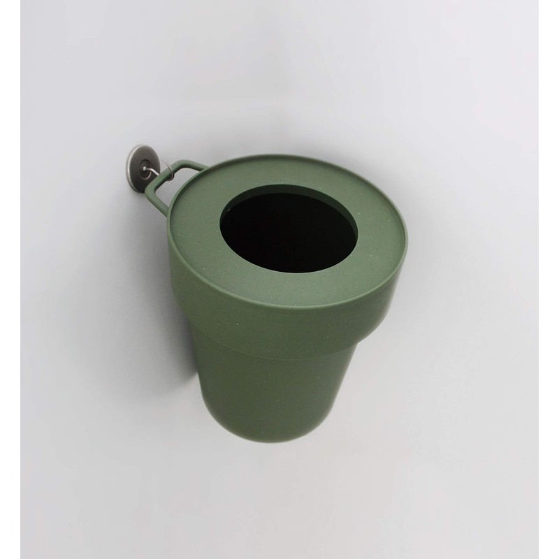 Way-be 239994 TapTrash Trash Can with Hidden Bag, Khaki, Size