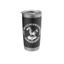 Rare Diseases Know Who Has Genetic Mutations Superheroes Stainless Steel Insulated Tumbler