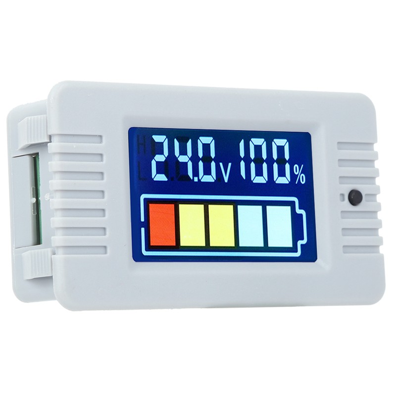 Battery Capacity Indicator LCD Digital Display Voltmeter Power Tester 0~100V