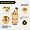usvehj Swimming Pool Spa Brass Deck Jet Nozzle 590041 R0560400