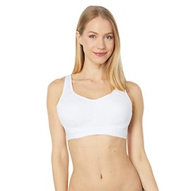 Champion - Brasier Deportivo para Mujer, Control de Movimiento, Brasier con Aros, Brasier Deportivo de Alto Impacto para Mujer, Blanco, 42D