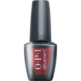 OPI GELement Como Se Dice Gel-ous? | Opaque Dark Burgundy Red Crème LED Cure Nail Polish | DIY Salon Quality Gel Manicure | Vegan Formula, Durable Wear with High Shine Finish | 0.3 Fl Oz.