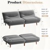 Homall Futon Sofa Bed, Modern Loveseat Futon Couch with Adjustable