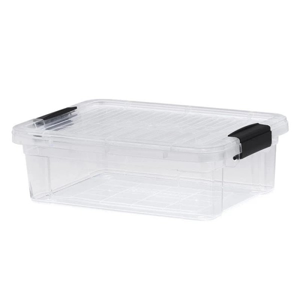 Superio 32 Quart Clear Storage Bin Sturdy Stackable and Aesthetically