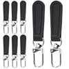 8 PCS Zipper Pull Replacement Leather Handle for Backpacks, Suitcases,