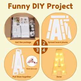 imprsv Marquee Light Up Letters, 3FT Marquee Letters Mosaic Light Up Letters for Birthday Baby Shower Wedding Engagement Party Backdrop Decor, Large Marquee Letters for Party Decorations, Letter Q