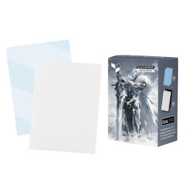 Snow White MTG Card Sleeves, Hypttior Dual Matte Textured 100 Card Sleeve with 100 Inner Sleeves for Standard Card, MTG, PKM, Baseball Card, Sports Cards