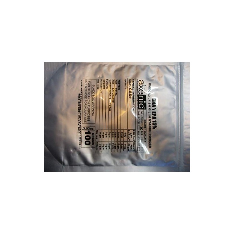 100 Grams DHA EPA 50% Powder Pharm' Grade Fish Oil