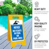 Notice No Floats in Pool Or Pool Area Folding Floor
