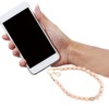 MuagoChic Cute Marble Beaded With Initial Charms Phone Wrist Strap,